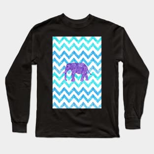 Elephant Chevron Long Sleeve T-Shirt